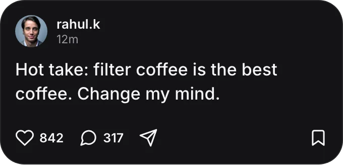 Example text post